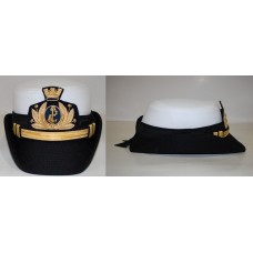 Berretto "kingform" per personale femminile della marina militare da Sottocapo in S.p.e., sottufficiale, ufficiale inferiore e superiore